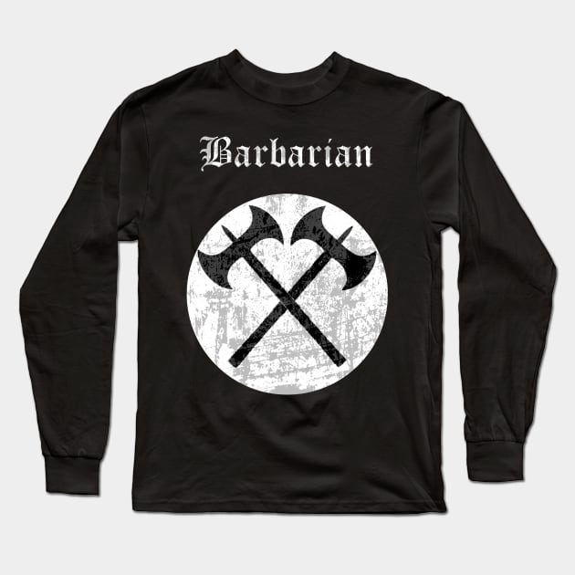 Barbarian - Class Long Sleeve T-Shirt by lucafon18